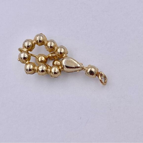 Mid Century Fancy Rhinestone Drop Pendant - Picture 8 of 11